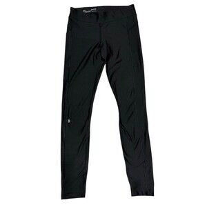 Under Armour Compression Leggings Full Length HeatGear Black Athletic Small